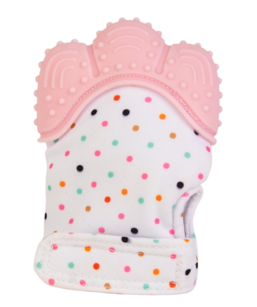 Прорізувач-рукавичка Baby Team, рожевий (4090_рожевий) - Pampik