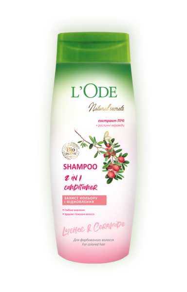 Шампунь L'Ode Natural Secrets, для фарбованого волосся, 400 г - Pampik
