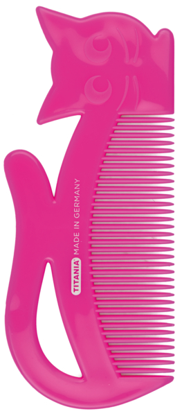 Расческа детская Titania Котенок, малиновый (1816 малин) - Pampik