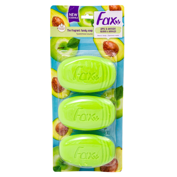 Мило Fax Яблуко та авокадо, 300 г (3 шт. по 100 г) (1141) - Pampik