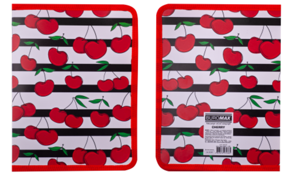 Папка на блискавці Buromax Cherry, В5, червоний (BM.3961-05) - Pampik - 3