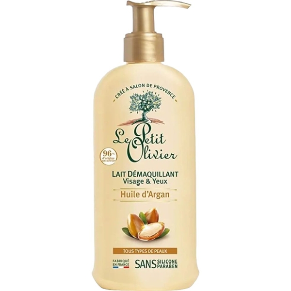 Молочко для очей та обличчя Le Petit Olivier Organic Care з аргановим маслом 200 мл (3549620033069) - Pampik