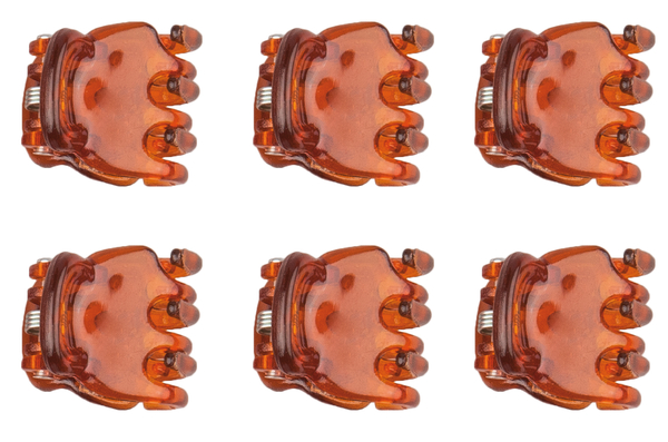 Набор заколок для волос Titania Зубец, 1.5 см, коричневый, 6 шт. (7932 B) - Pampik