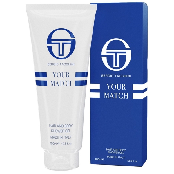 Гель для душу Sergio Tacchini Your Match, 400 мл (10294770) - Pampik