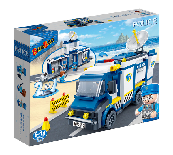 Конструктор BanBao Поліція Мобільна дільниця, 400 елементів (7026) - Pampik