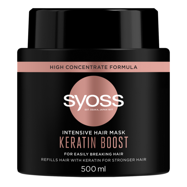 Інтенсивна маска Syoss Keratin, для ламкого волосся, 500 мл - Pampik