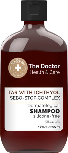 Шампунь The Doctor Health & Care Tar With Ichthyol + Sebo-Stop Complex Shampoo, 355 мл - Pampik