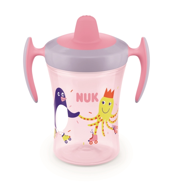 Поїльник Nuk EvolutionTrainer, с 6 мес., 230 мл, рожевий (3953130) - Pampik - 2