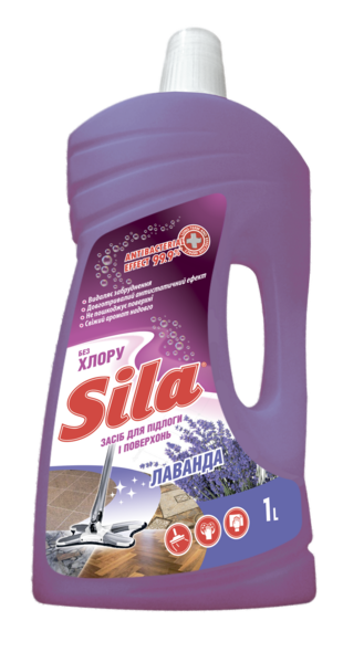 Средство для пола и поверхностей Sila Лаванда, 1 л - Pampik