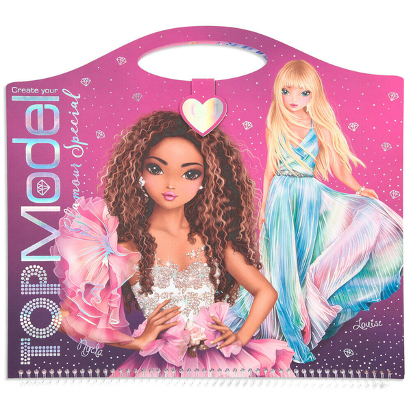 Альбом для розфарбовування Motto A/S Гламур Top Model (410733) - Pampik