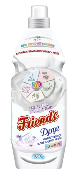 Мыло хозяйственное жидкое Friends, 1000 г - Pampik