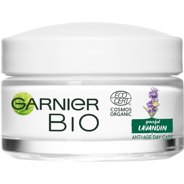 Дневной антивозрастной крем для кожи лица Garnier Bio с экстрактом лавандина, 50 мл (C6308300) - Pampik