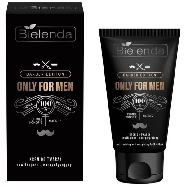 Увлажняющий крем для лица Bielenda Only for Men Barber Edition, 50 мл - Pampik