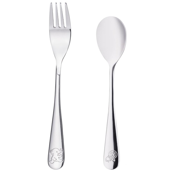 Набор столовых приборов Ardesto Funny Animals, 2 предмета (AR0702FA) - Pampik