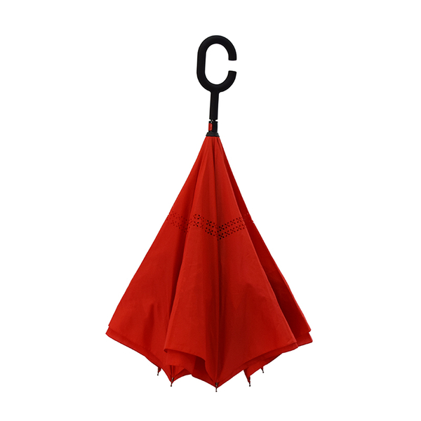 Парасолька-тростина Line art Wonder, зі зворотним складанням, червоний (45450-5) - Pampik - 2