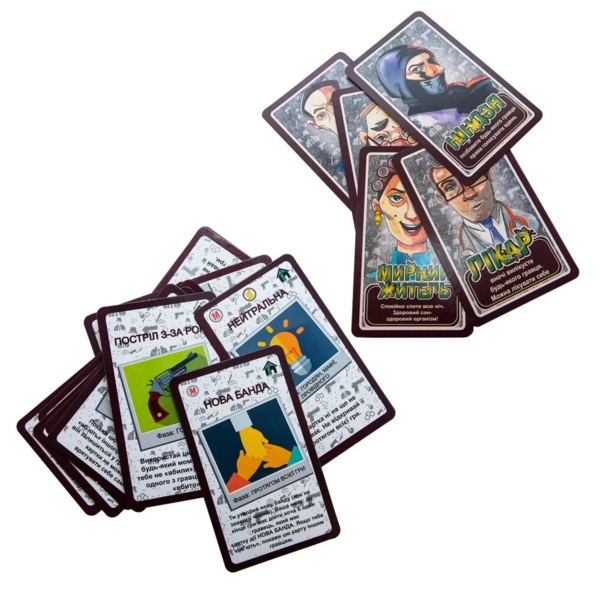 Настільна гра Strateg Мафія, укр. мова (00314) - Pampik - 3