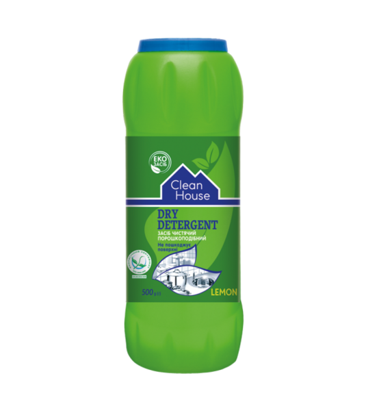 Універсальний порошок для чищення Clean House Лимон, 500 г - Pampik