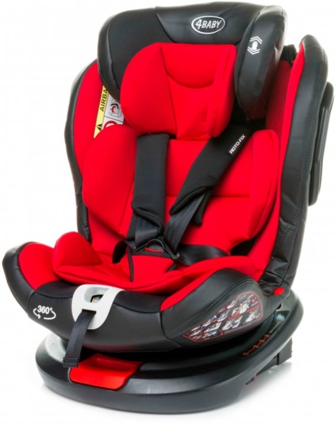 Автокрісло 4Baby Roto-Fix Red, красный (4RF05) - Pampik