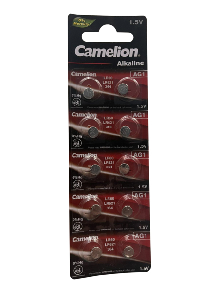 Батарейки Camelion Alkaline AG1 LR621, 10 шт. (AG1-BP10) - Pampik