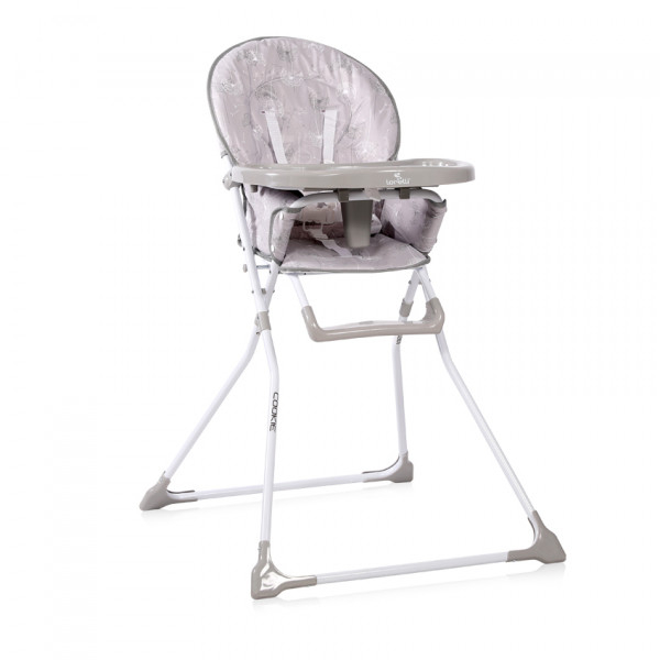 Стульчик для кормления Lorelli Cookie Grey dandelions, серый (COOKIE grey dandelions) - Pampik