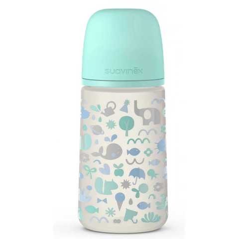 Пляшечка для годування Suavinex Memories Історії малюків, 270 мл, бірюзовий (307065) - Pampik