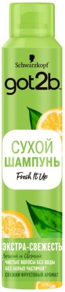 Сухий шампунь Got2b Fresh it Up! Екстра-свіжість, 200 мл - Pampik