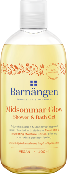 Гель для душа Barnangen Midsommar Glow з квітковими маслами, 400 мл - Pampik