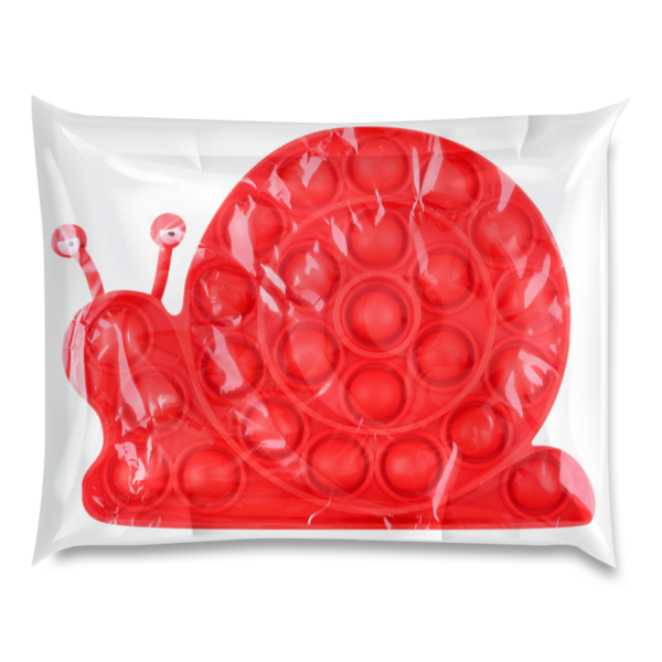Игрушка-антистресс Pop It Offtop Улитка, красный (866764) - Pampik