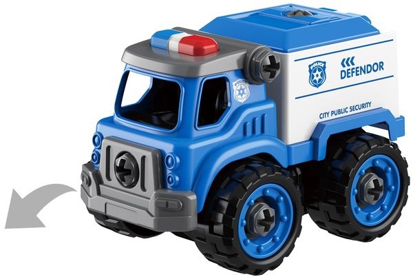 Конструктор DIY Spatial Creativity Поліцейська машина LM9023, синій (CJ-1614174) - Pampik