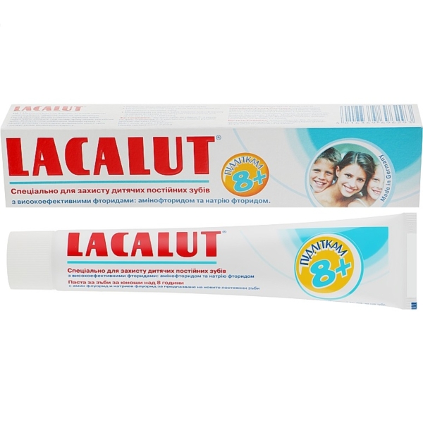 Дитяча зубна паста Lacalut Teens 8+, 50 мл - Pampik