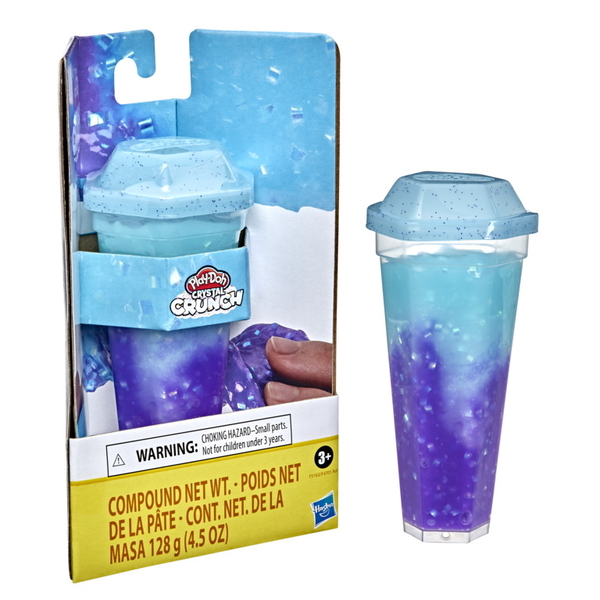 Баночка з масою для ліплення Hasbro PD Crystal Crunch Icy Blue Purple (F4701_F5163) - Pampik