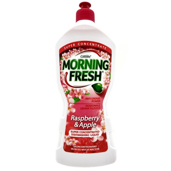 Засіб для миття посуду Morning Fresh Малина і Яблуко, суперконцентрат, 900 мл - Pampik