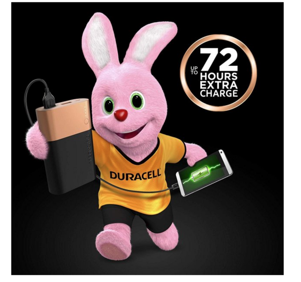 Портативний зарядний пристрій Duracell Powerbank 2.4A 5V 10050 mAh (5002732) - Pampik - 4