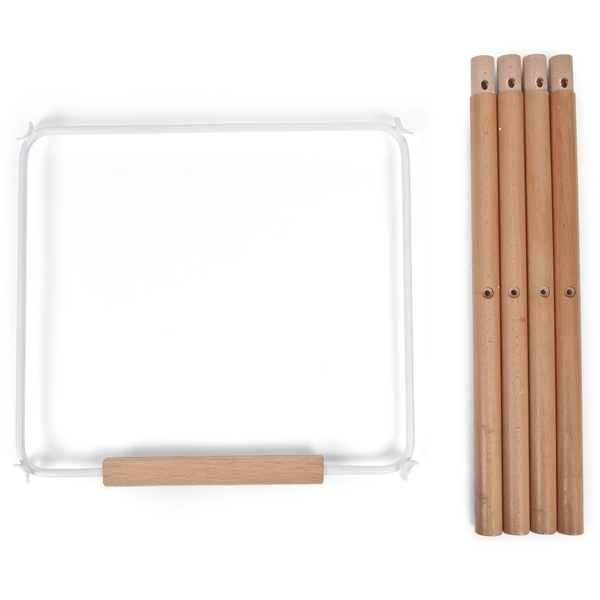Комплект дополнительных удлинительных ножек Childhome Evolu natural white с подножкой (CHEVOFTNA) - Pampik