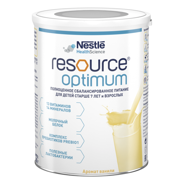 Сухая молочная смесь Nestle Resource Optimum, 400 г - Pampik