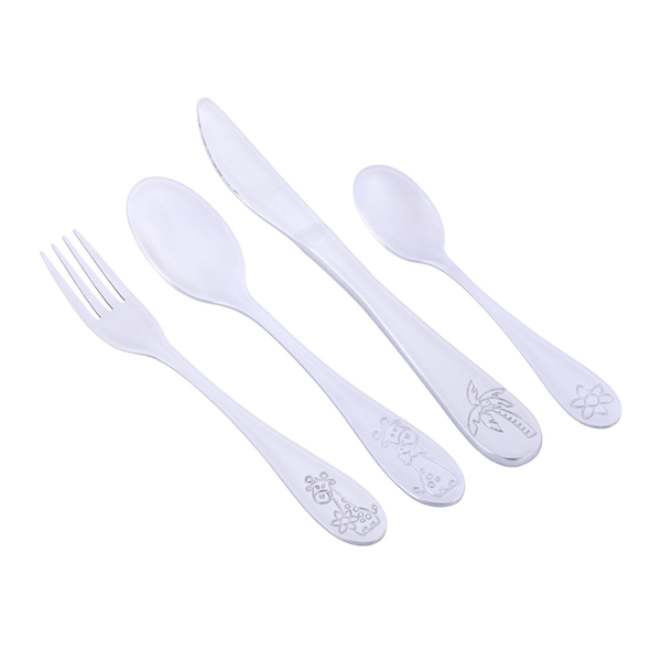 Набір дитячих столових приборів Kamille, 4 предмети (KM-5335) - Pampik