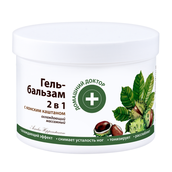 Гель-бальзам для ног Домашний Доктор, с конским каштаном, 500 мл - Pampik