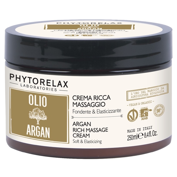 Масажний крем для тіла Phytorelax Vegan Organic Argan Oil, 250 мл (6028243) - Pampik