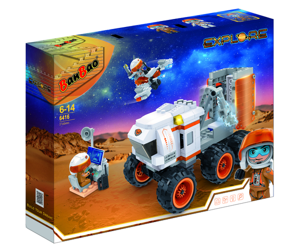 Конструктор BanBao Космічні дослідження Марсохід з обладнанням, 350 елементів (6416) - Pampik