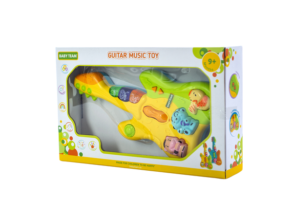 Музична іграшка Baby Team Гітара жовта (8644_гитара_желтая) - Pampik - 4
