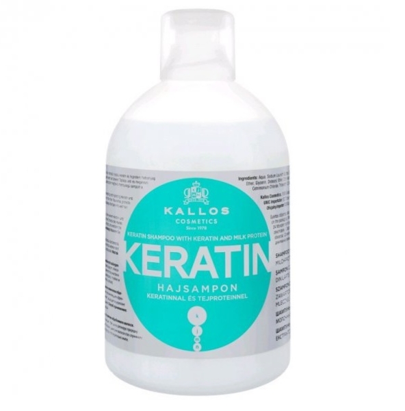 Шампунь для волосся Kallos Cosmetics Keratin, 1 л - Pampik