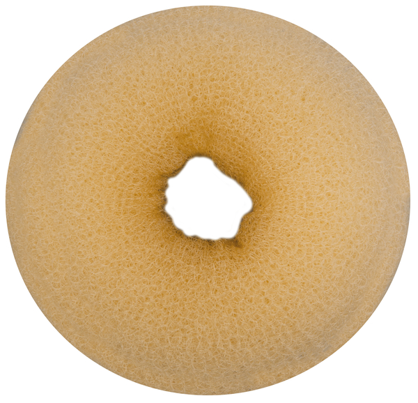 Валик-бублик для волосся Titania, 1 шт., бежевий (7838) - Pampik