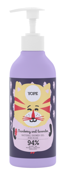 Дитячий гель для душу Yope Cranberry&Lavender, 400 мл - Pampik