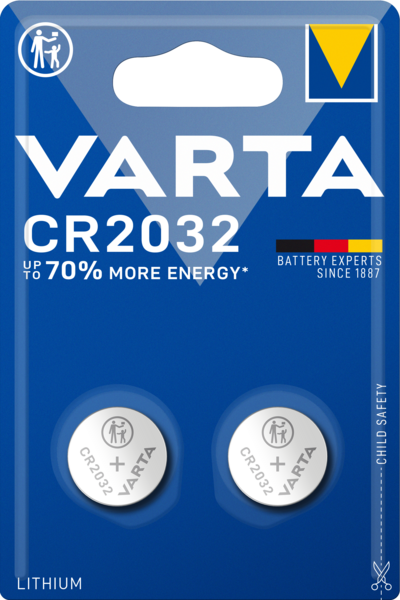 Батарейка Varta CR 2032 Bli 2 Lithium, 2 шт. (6032101402) - Pampik