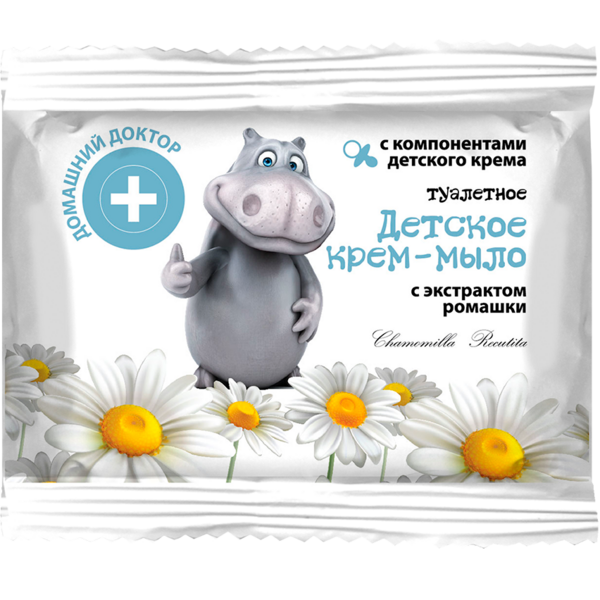 Дитяче крем-мило Домашний Доктор з екстрактом Ромашки, 70 г - Pampik