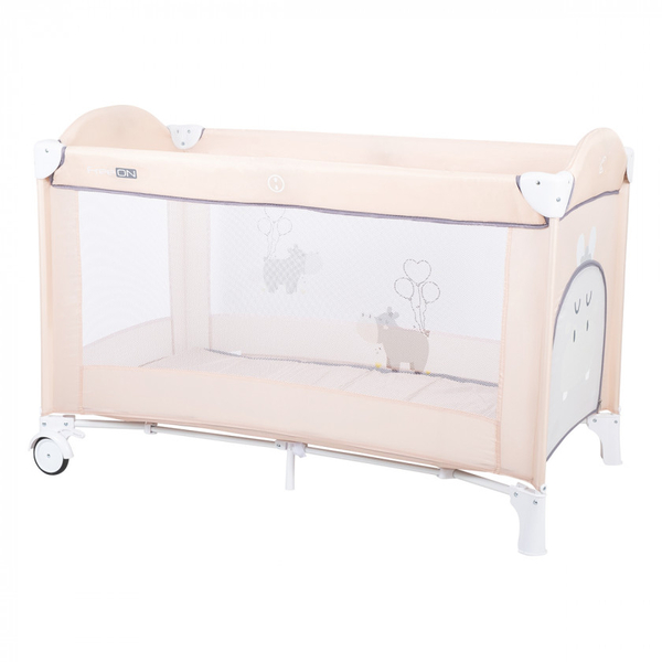 Кровать-манеж FreeOn Hippo, бежевый (8002742) - Pampik