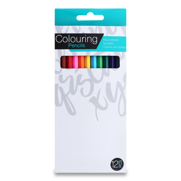 Олівці кольорові Offtop Назад до школи 12 кольорів 12 шт. (849952) - Pampik