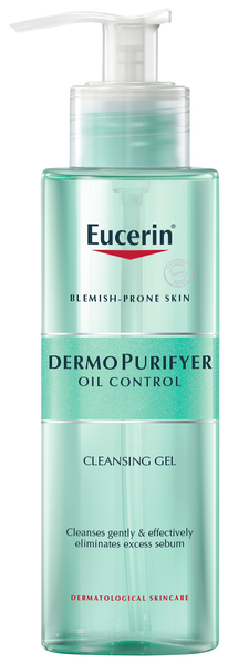 Очищуючий гель для вмивання Eucerin DermoPurifyer, для проблемної шкіри, 200 мл - Pampik