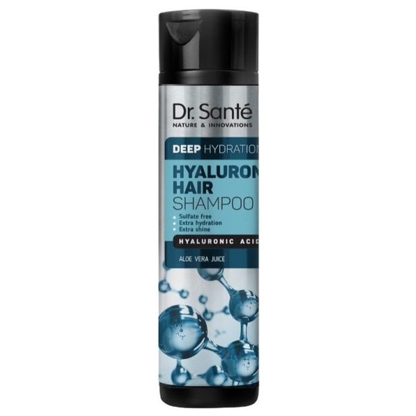 Шампунь для волос Dr. Sante Hyaluron Hair Deep hydration Глубокое увлажнение, 250 мл - Pampik