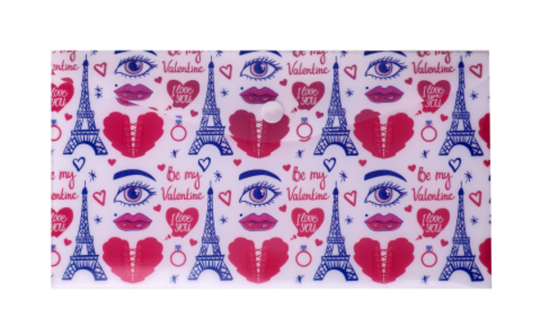 Папка на кнопці Buromax Paris, DL, рожевий (BM.3957-10) - Pampik